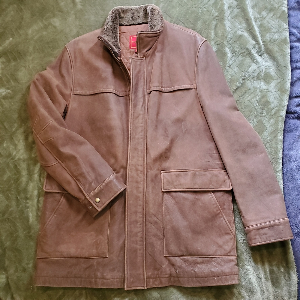 Men's M Cole Haan Leather Jacket
